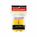 Quali Tech Mfg RollerLite Roller Cover, 3/8 in Thick Nap, 2 in L, Foam Cover, Yellow, 2PK 2YF038D